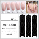 Nail Art French Tip Guide Stickers Geometry French Nail Strips White For French