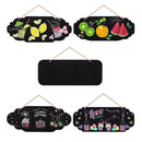 10 Unfinished Wooden Hanging Signs | Rectangular | Blank | Decorative | Rectangular | Wooden Pendants | Oval | To Hang