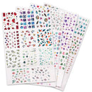 44 Pcs Flower 3D Nail Stickers Set Floral Leaves Flower Adhesive Decal 3D Stickers Slider Press On Nails Manicure Decorations E1007-1050