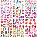 30 Pcs Set Sticker On Nails Flower Butterfly Water Transfer Decal Anime Leaf Foil Nail Design Slider Manicure Decoration