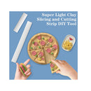 8 Pieces Acrylic Clay Roller Set | 4 Polymer Clay Cutters 2 Clay Roller 2 Acrylic Sheet