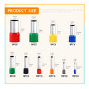 Rustark | Set Of 75 Polymer Clay Cutters | 15 Sizes | Stainless Steel And Plastic | With Round Circle Shape | Molds