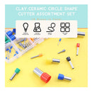 Rustark | Set Of 75 Polymer Clay Cutters | 15 Sizes | Stainless Steel And Plastic | With Round Circle Shape | Molds