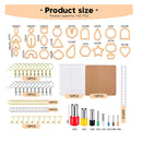 Set Of 142 Polymer Clay Cutters | 24 Shapes Game | DIY Polymer Clay Earring Cutters Color Orange