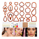 Polymer Clay Cutters Kit | 142 Pieces Plastic Clay Tools for Polymer Clay Jewelry | Jewelry Supplies |  Color Red