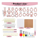 Polymer Clay Cutters Kit | 142 Pieces Plastic Clay Tools for Polymer Clay Jewelry | Jewelry Supplies |  Color Red