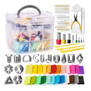 Caydo Polymer Clay Earring Making Kit with Storage Box | Clay Tools And Earring Accessories For Making Clay Earring Jewelry