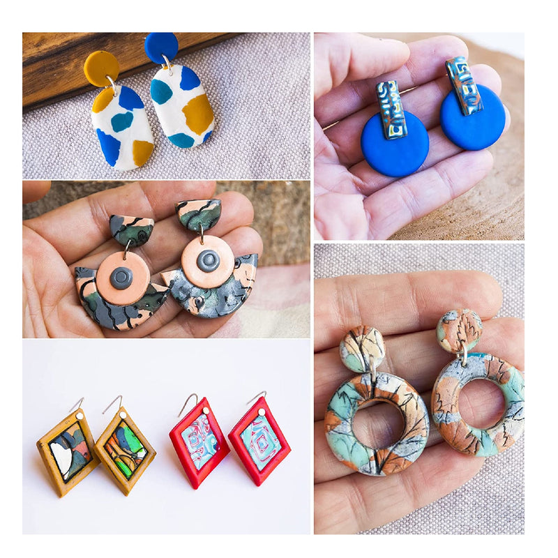 Diy Polymer Clay Earring Kit SPRING RETRO BOX Makes 6 Sets of