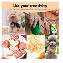 Set Of 142 Polymer Clay Cutters | 24 Shapes Game | DIY Polymer Clay Earring Cutters Color Orange