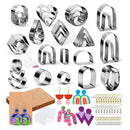 Polymer Clay Cutters For Beginners | 33 Shapes Stainless Steel Clay Earring Cutters