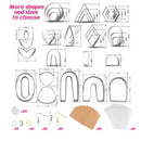 Polymer Clay Cutters For Beginners | 33 Shapes Stainless Steel Clay Earring Cutters