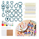 Yumbnsebr Polymer Clay Cutters For Earring Clay Cutters For Polymer Clay Jewelry Clay Earring Making Kit