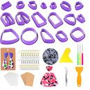 Polymer Clay Cutters | Polymer Clay Earring Kit With 18 Shapes Of Clay Cutters