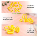 NAKOE Polymer Clay Cutters with 8 Drilling Tools | 14 Piece Sculpting Tool Set | Clay Cutters