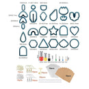 Yumbnsebr Polymer Clay Cutters For Earring Clay Cutters For Polymer Clay Jewelry Clay Earring Making Kit