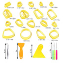 Polymer Clay Cutters | Polymer Clay Earring Kit With 18 Shapes Of Clay Cutters