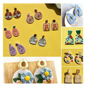 Yumbnsebr Polymer Clay Cutters For Earring Clay Cutters For Polymer Clay Jewelry Clay Earring Making Kit