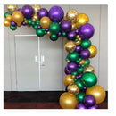 PartyWoo Purple | Green and Gold Balloons | 50 Pieces | 12 Inches | Purple Balloons | Gold Balloons |  Green Balloons Hunters