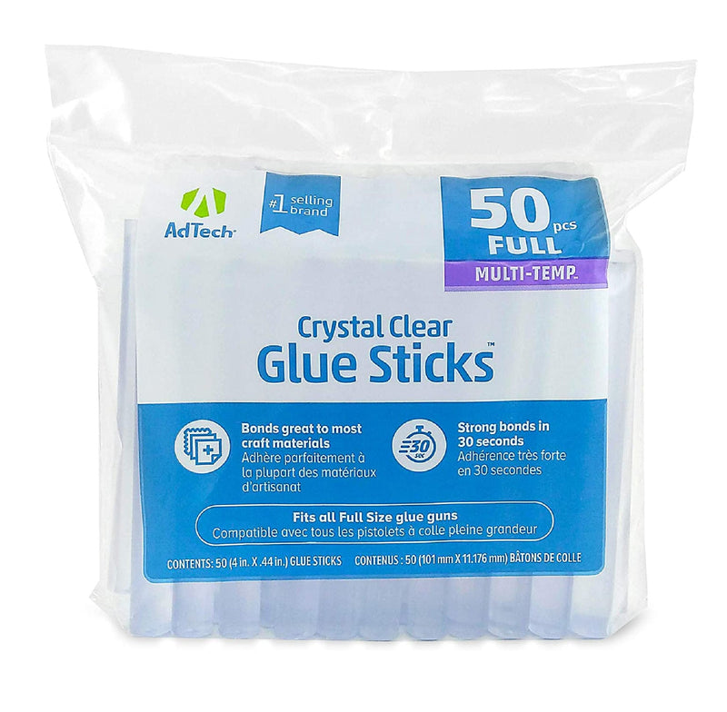 Adtech W220-14ZIP50 Clear Glue Sticks | 50 pieces