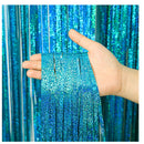 4 Pieces Foil Fringe Curtains Party Decorations Metallic Tinsel Curtains | Glitter Foil | 3.2 x 8.2 ft