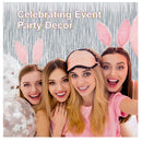 4 Pieces Foil Fringe Curtains Party Decorations Metallic Tinsel Curtains | Glitter Foil | 3.2 x 8.2 ft