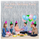 4 Pieces Foil Fringe Curtains Party Decorations Metallic Tinsel Curtains | Glitter Foil | 3.2 x 8.2 ft