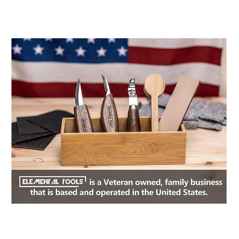 Elemental Tools 9 Piece Wood Carving Tool Set Hook Carving Knife Blanching Knife Wood Carving Knife