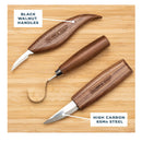 Elemental Tools 9 Piece Wood Carving Tool Set | Hook Carving Knife | Blanching Knife | Wood Carving Knife