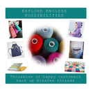 Sewing Thread 24 Polyester Threads For Hand Sewing | Quilting and Sewing Machine | 1000 Yards Per Spool Kit