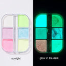 Candy Color Sugar Powder For Nail Art Glitter Sandy Powder Sugar Neon Luminous Sparkles Sequin Flake Powder Dust Nail Art Accessory Gel