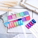 Shimmer Pearl Nail Art Glitter Pigment Powder Mirror Chrome Nail Powder Dipping Super-fine Rub On Nails Colorful Sparkle Pearl Powder Nail