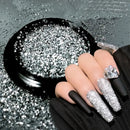 Reflective Glitter Powder | Artidicial Crystal Nail Powder | 1 Pcs Sliver Sparkling Glitter Holographic Nail Glitter Chrome Dust