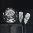 Reflective Glitter Powder | Artidicial Crystal Nail Powder | 1 Pcs Sliver Sparkling Glitter Holographic Nail Glitter Chrome Dust
