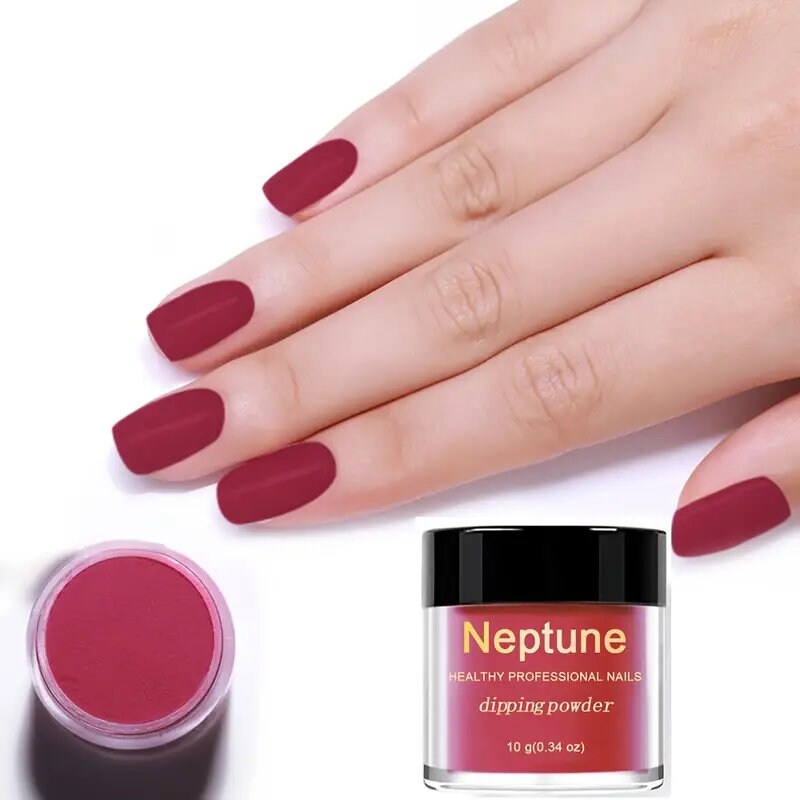 Burgundy Dipping Powder Nail For All Season For DIY At Home And Salon | Ideal Gift For Ladies 10g