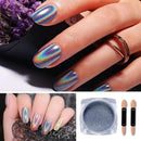 Nail Powder Laser | Shimmer Gel Polish Flakes For Manicure And Nail Pigment Glitter Dust For Salon Home Nail Art DIY Decor