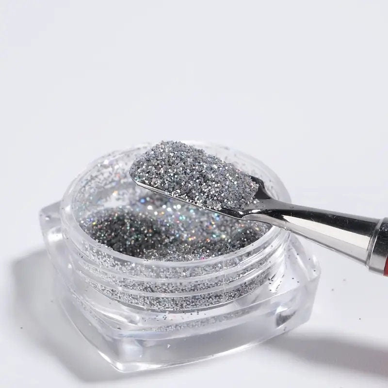 Nail Dipping Powder Set Kit 6 Colors Nail Powder Loose Pastel Foil Nail Color Mirror Nail Glitter Powder For Nails DIY Home Salon Nail