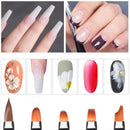 5 Pcs Colorful Handle Nail Art Brush Kit Acrylic UV Gel Extension Builder Painting Pattern DIY Drawing Pen Manicure Set