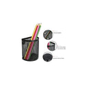 Magnetic Pencil Holder Organizer -3 Generous Compartments Magnetic Storage Basket Organizer and 2 Magnetic Mesh Pen Cups