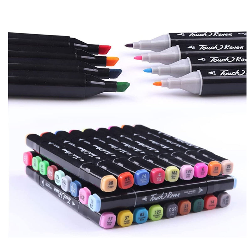 Caliart Alcohol Brush Markers, 51 Colors Dual Tip Singapore