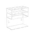 HIIMIEI Dry Erase Marker Holder for Whiteboard | Wall Mounted 2-Tier 10-Slot Clear