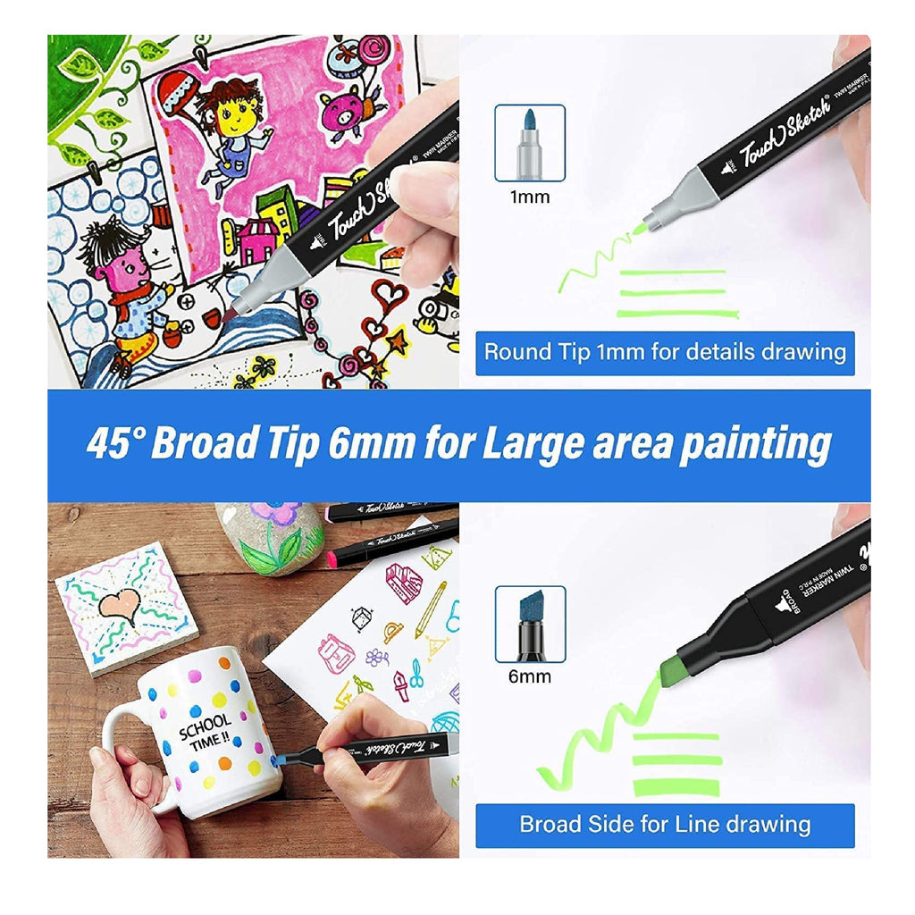 1 Pcs Single Art Marker Black Acrylic Dual Head Alcohol Based Sketch  Markers Pen Manga Drawing Pens Art Supplies - AliExpress