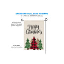 Merry Christmas Garden Flag | Buffalo Check Tree 12x18 | Rustic Double Sided