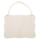 JANOU 3 Unfinished Wood Signs | Blank Wooden Hanging Plaque | Craft Project | Wooden Sign With Rope Door