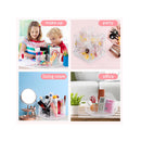 Pen Holder for Desk | Marker Organizer 360-degree Rotating Pen Organizer with 6 Compartments