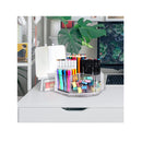 Pen Holder for Desk | Marker Organizer 360-degree Rotating Pen Organizer with 6 Compartments