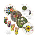 Louise Maelys | Set of 4 Pattern Embroidery Starters for Beginners and Adults | Full Range Of Cross Stitch Kit