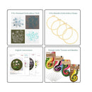 Louise Maelys | Set of 4 Pattern Embroidery Starters for Beginners and Adults | Full Range Of Cross Stitch Kit