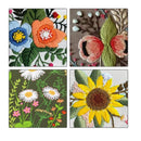 Louise Maelys | Set of 4 Pattern Embroidery Starters for Beginners and Adults | Full Range Of Cross Stitch Kit