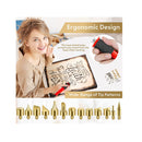 Woodland Home Wood Burning Kit | Pyrography Pen Fully Adjustable Temperature with Safety Stand