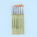 7 Pcs Transparent Handle Nail Art Brush Diy Pattern Nail Painting Drawing Uv Gel Pen Metal Aluminum Tube, Not Easy To Rust Long Service Life